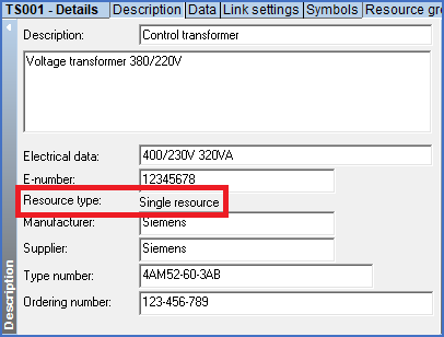 Figure 1616:   The "Resource type" field is for presentation only.