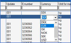 Figure 1628:   Selection of currency