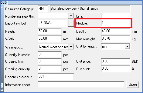 Figure 1627:   The "Module" field