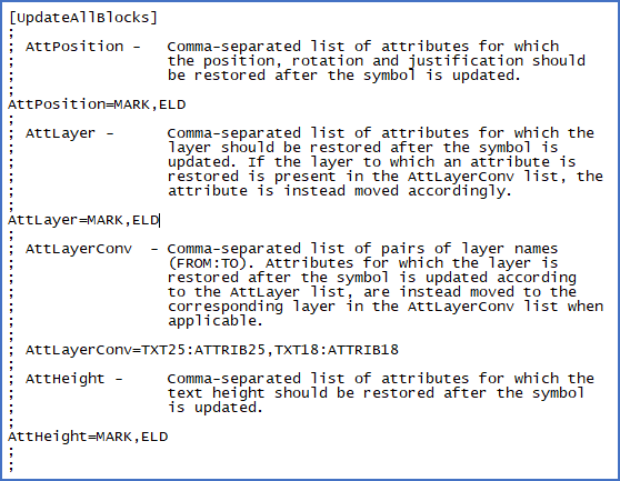 Figure 1292:   The [UpdateAllBlocks] section of ACAD.INI