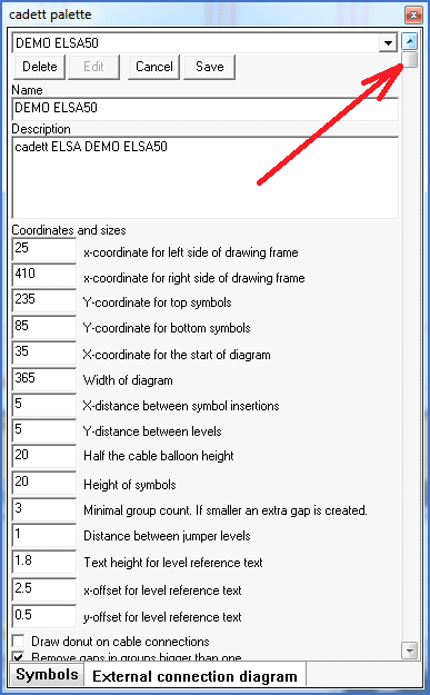 Figure 1227:   The settings are extensive. Move up or down using the drag list.