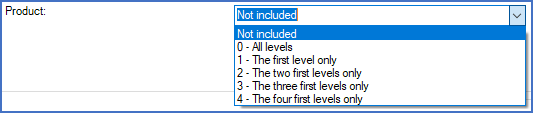 Figure 1840: Here, you define to which degree the product designation (circuit) should be included in the definition of numbering areas.