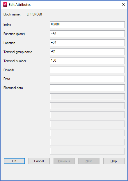 Figure 1336:  The standard "Edit Attributes" dialogue box