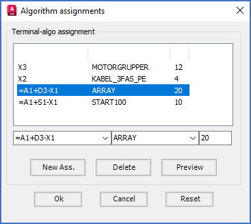 Figure 1346:  The "Algorithm assignments" editor