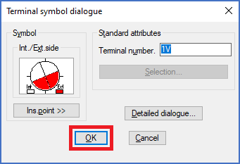 Figure 1363:  The "OK" button in the simplified terminal symbol dialogue