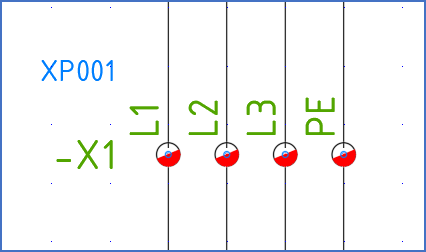 Figure 1294:  An example of terminals in a circuit diagram