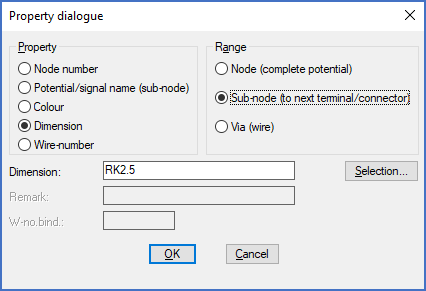 Figure 821:  The "Property" dialogue