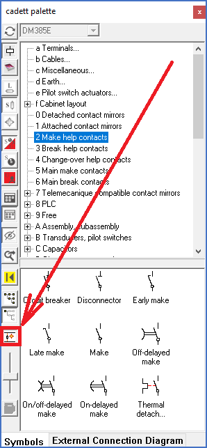 Figure 870:  The "AutoLine" feature is turned on or off using the button that is shown here.