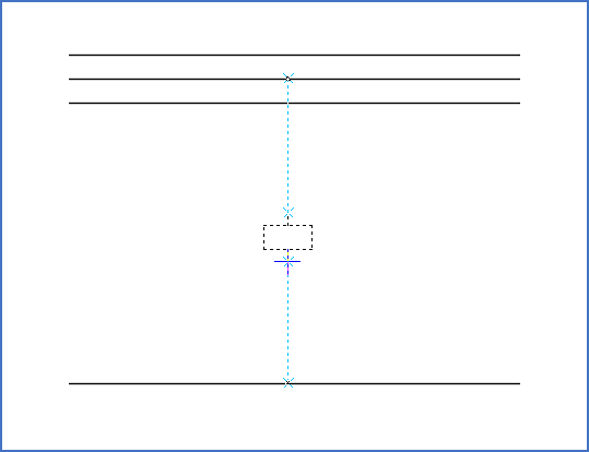 Figure 873:  With <Up_arrow> and <SHIFT_Up_arrow>, the connection on the upper side can be moved upwards or downwards. Here, it has been moved upwards.