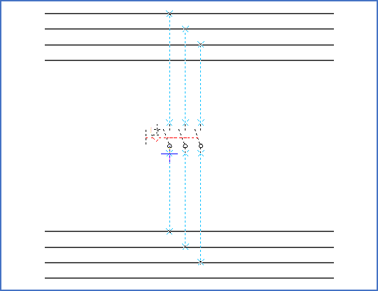 Figure 878:  The lines on the upper side can be moved one step using the <Up_arrow> key.