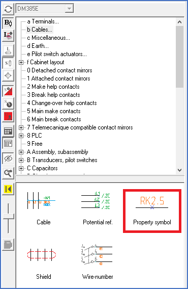 Figure 821:  The “Property symbol” command