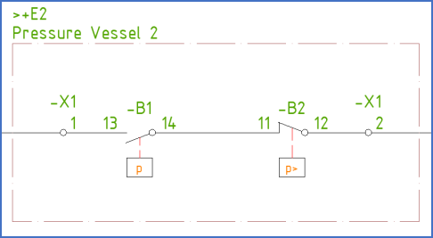 Figure 828:  A boundary box in a circuit diagram