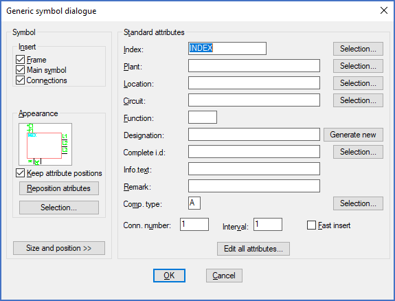 Figure 871:  The “Generic symbol dialogue”