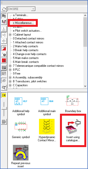 Figure 880:  "Insert using catalogue..."