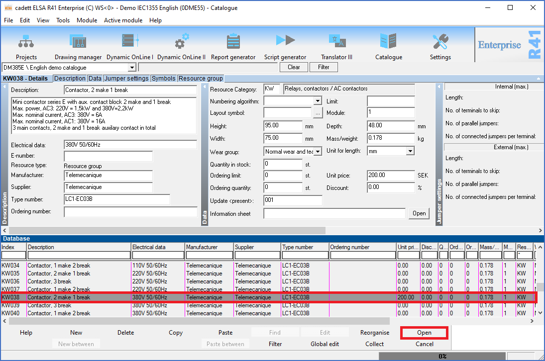 Figure 881:  Selecting a resource in the Catalogue