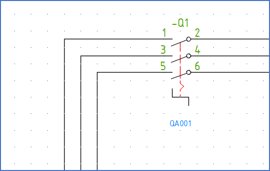 Figure 1296: &nbsp; The symbol has been moved and the version thereby successfully adjusted.