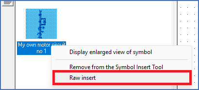 Figure 1248: &nbsp;The "Raw insert" command must be used when inserting a sub-circuit for editing.
