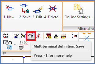 Figure 1646: The "3. Save multi-terminal definition" command