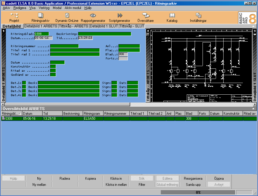 Figure 2302: When the original DWG files have been converted to DXF, they can be collected in the Drawing Manager.