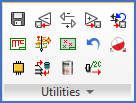 Figure 766: &nbsp;Directly visible commands in the "Utilities" panel