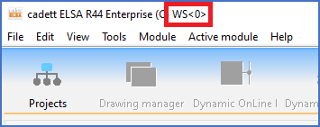 Figure 2315: &nbsp;The workstation code is zero (WS<0>), which means that this is a local installation.