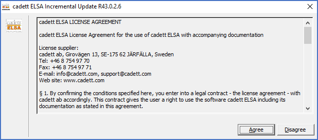 Figure 2334: &nbsp;The license agreement must be confirmed in order to proceed.