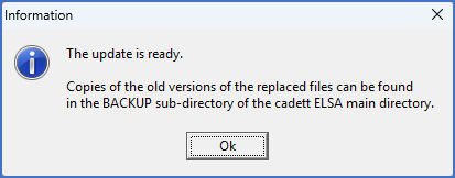 Figure 2342: &nbsp;Information about the automatically created backup of replaced files is presented in this dialogue box.