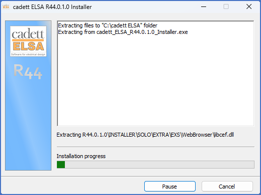 Figure 2350: &nbsp;The files are extracted into the directory of your choice.