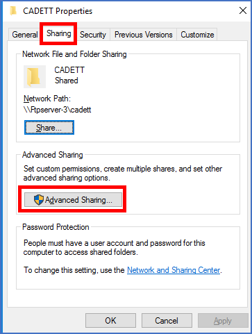 Figure 2363: &nbsp;In the "Sharing" tab, please click "Advanced sharing...".