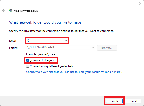 Figure 2372: &nbsp;The "Map Network Drive" dialogue