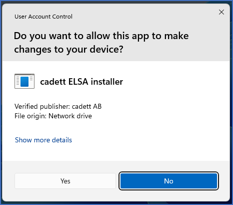 Figure 2373: &nbsp;User Account Control (UAC) Security Warning dialogue box