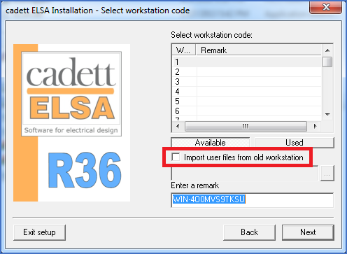 Figure 2380: &nbsp;"Import user files from old workstation"