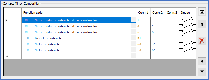 Figure 1494: The "Contact Mirror Composition" section of the "Hyper Dynamic Contact Mirror Dialogue" box