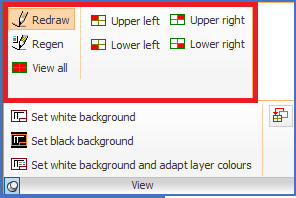 Figure 770: &nbsp;Directly visible commands in the "View" panel