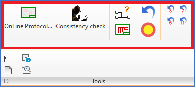 Figure 844: Directly visible commands in the "Tools" panel Figure 844: Directly visible commands in the "Tools" panel