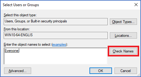 Figure 2356: &nbsp;Click the "Check names" button, and then click “OK”.