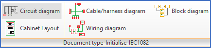 Figure 761:  The "Initialise" panel in Cabinet Layout mode