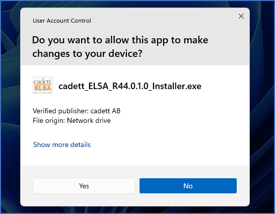 Figure 2347: &nbsp;The User Account Control Elevation dialogue.