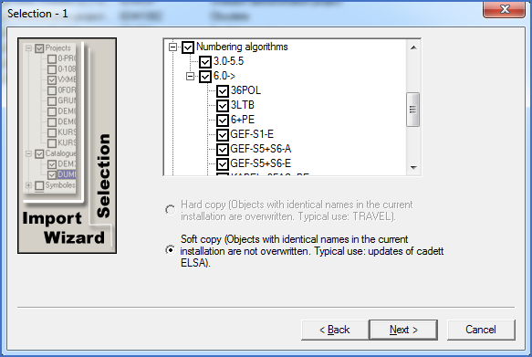 Figure 2552: &nbsp; Selection of numbering algorithms to import