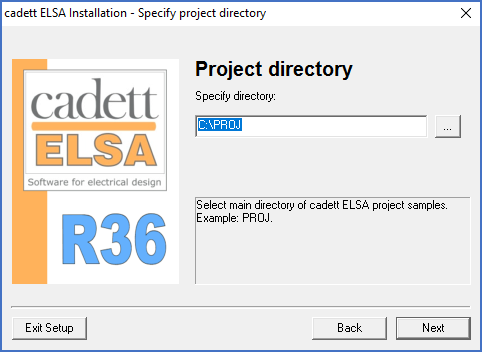 Figure 2329: &nbsp;Specification of the project directory for the project samples