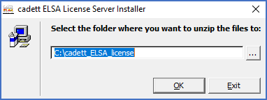 Figure 2350: &nbsp;The directory for the license server is specified here. The default is recommended.