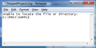 Figure 2556: &nbsp; The log file for the same situation as shown in the previous picture, but where dialogues are not used.
