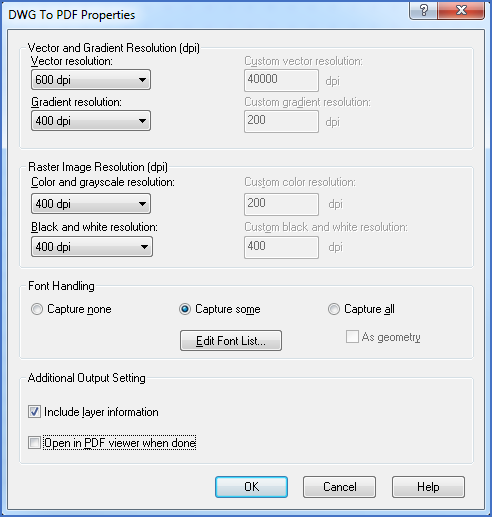 Figure 2597: The old dialogue used in AutoCAD 2015 and older