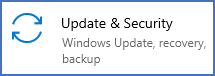 Figure 2359: &nbsp;Click "Update & Security".