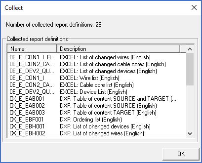 Figure 1437:  Presentation of collected report definitions