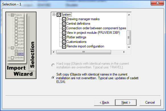 Figure 2553: &nbsp; Selection of system settings and data to import