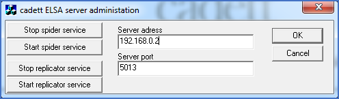 Figure 2262: The dialogue box of the Service Management Feature