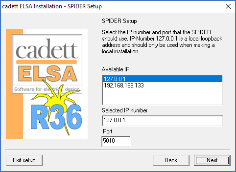 Figure 2330: &nbsp;Settings for Spider