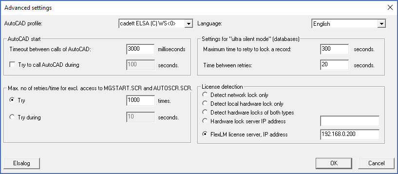 Figure 2391: The "Advanced settings" dialogue box Figure 2391: The "Advanced settings" dialogue box