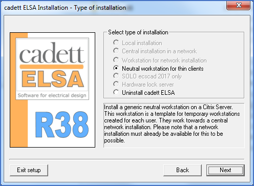Figure 2402: &nbsp;A Neutral workstation installation is selected.